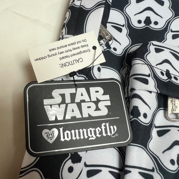 NWT *Authentic* LOUNGEFLY Disney Star Wars Stormtroopers Print Backpack - Picture 10 of 12